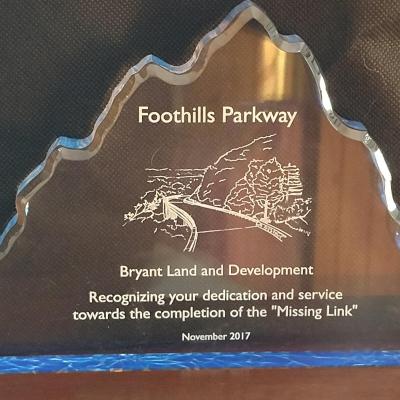 Foothills Pkwy Recognition